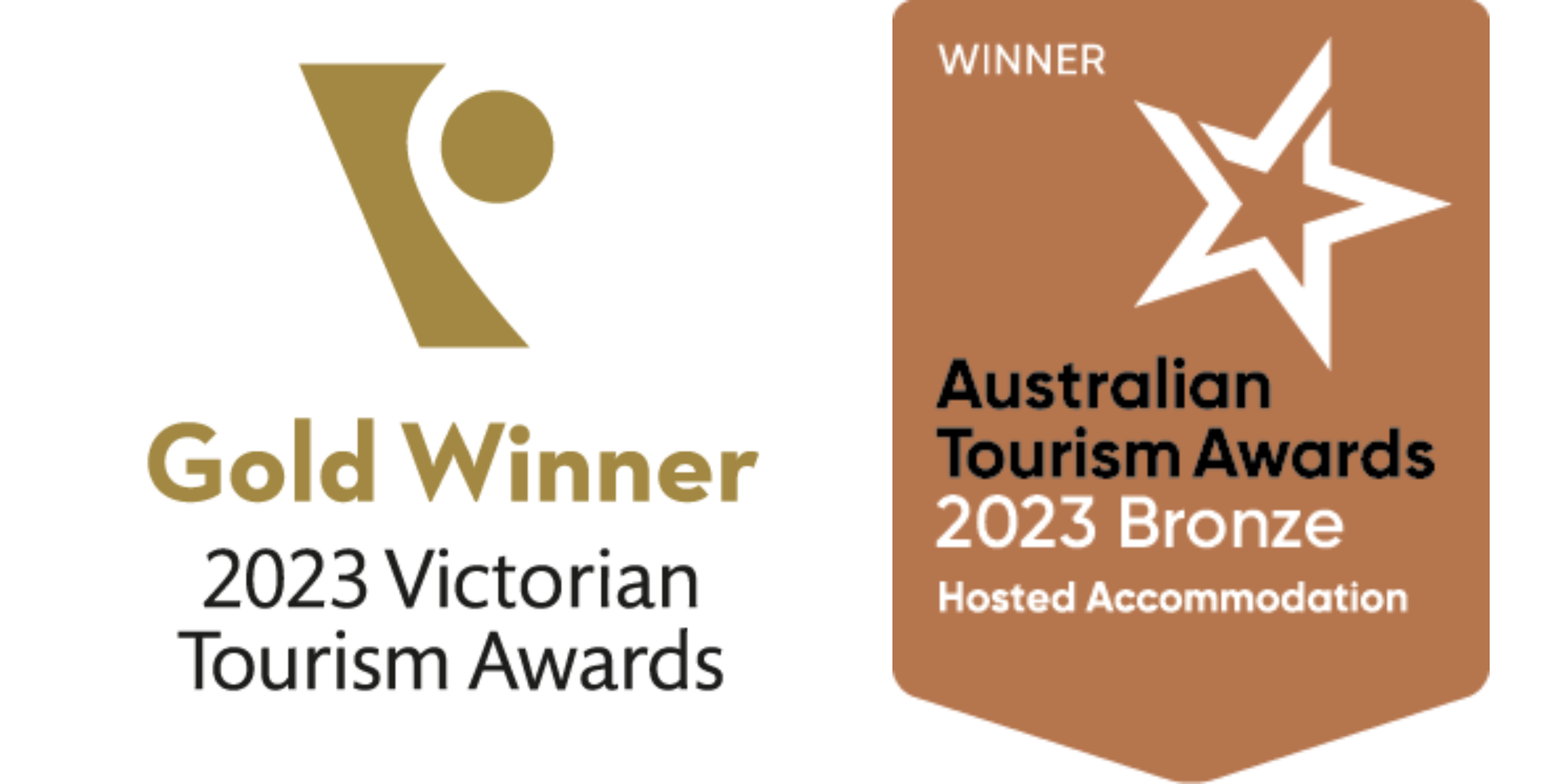 2023 Victorian Gold and Australian Tourism Award Stamps